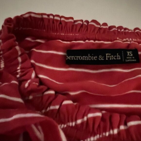 Abercrombie & Fitch StripeD Strapless Crop Top - Women |NWOT - Picture 11 of 12